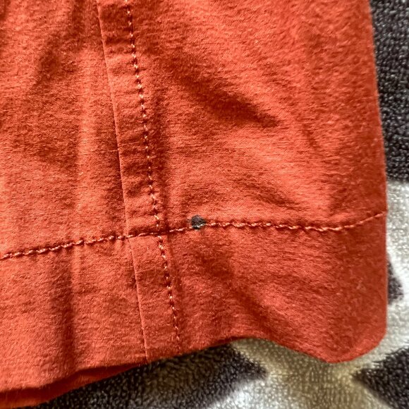 Calia Women’s M Pleated Casual Shorts Orange Slash Pockets Relaxed Fit - Picture 6 of 9